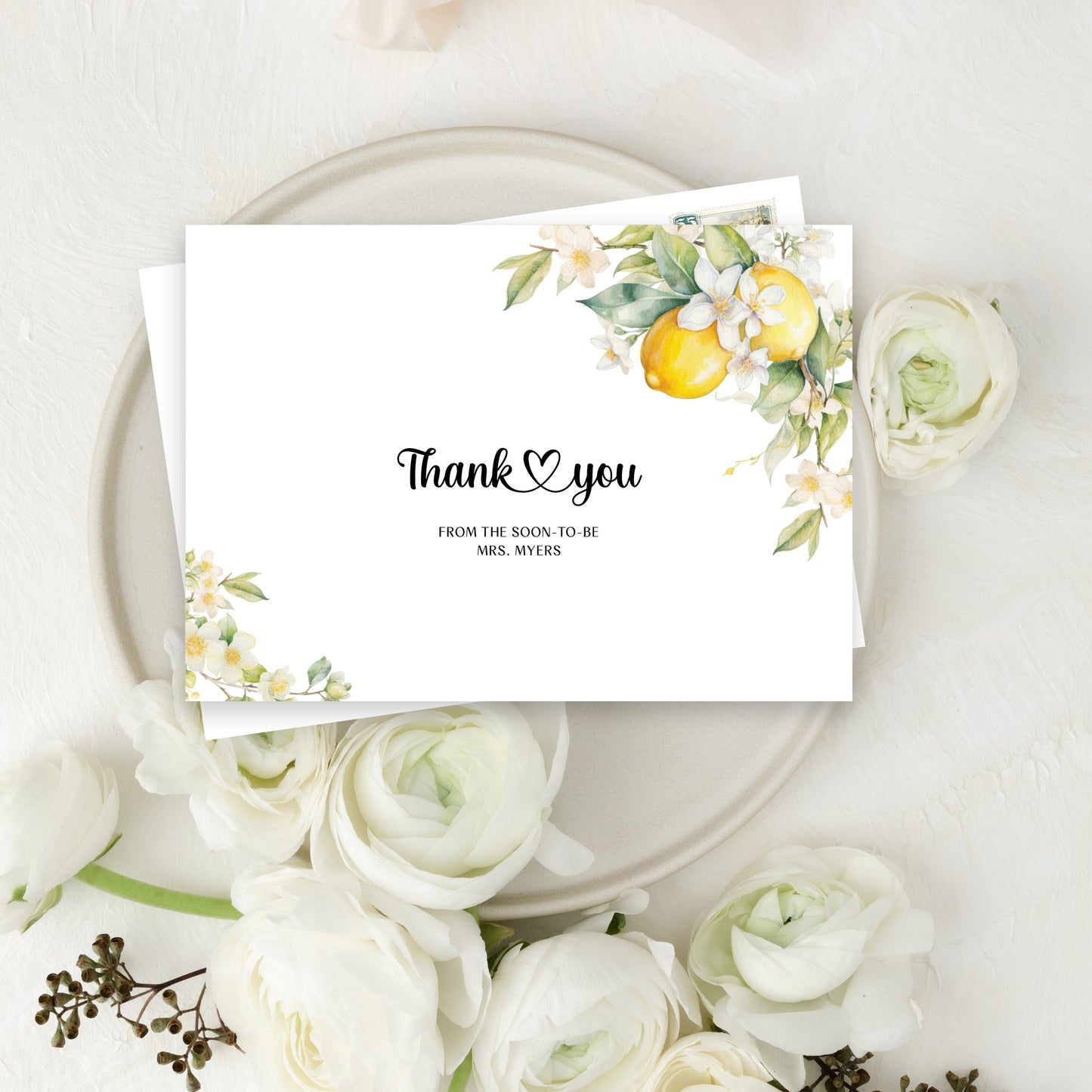 Citrus Thank You Cards