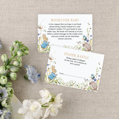 Peter Rabbit Raffle and Book for Baby Cards