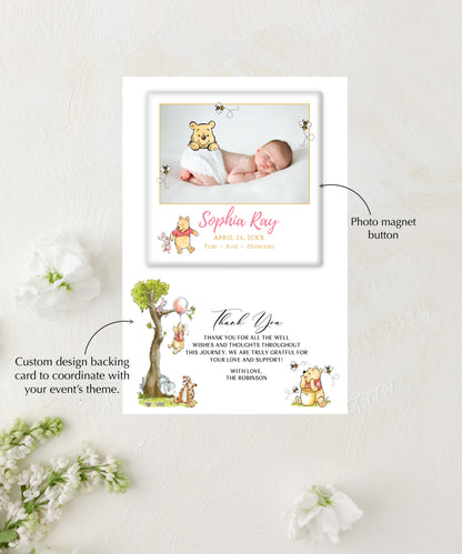 Winnie the Pooh Theme | Baby Birth Announcement
