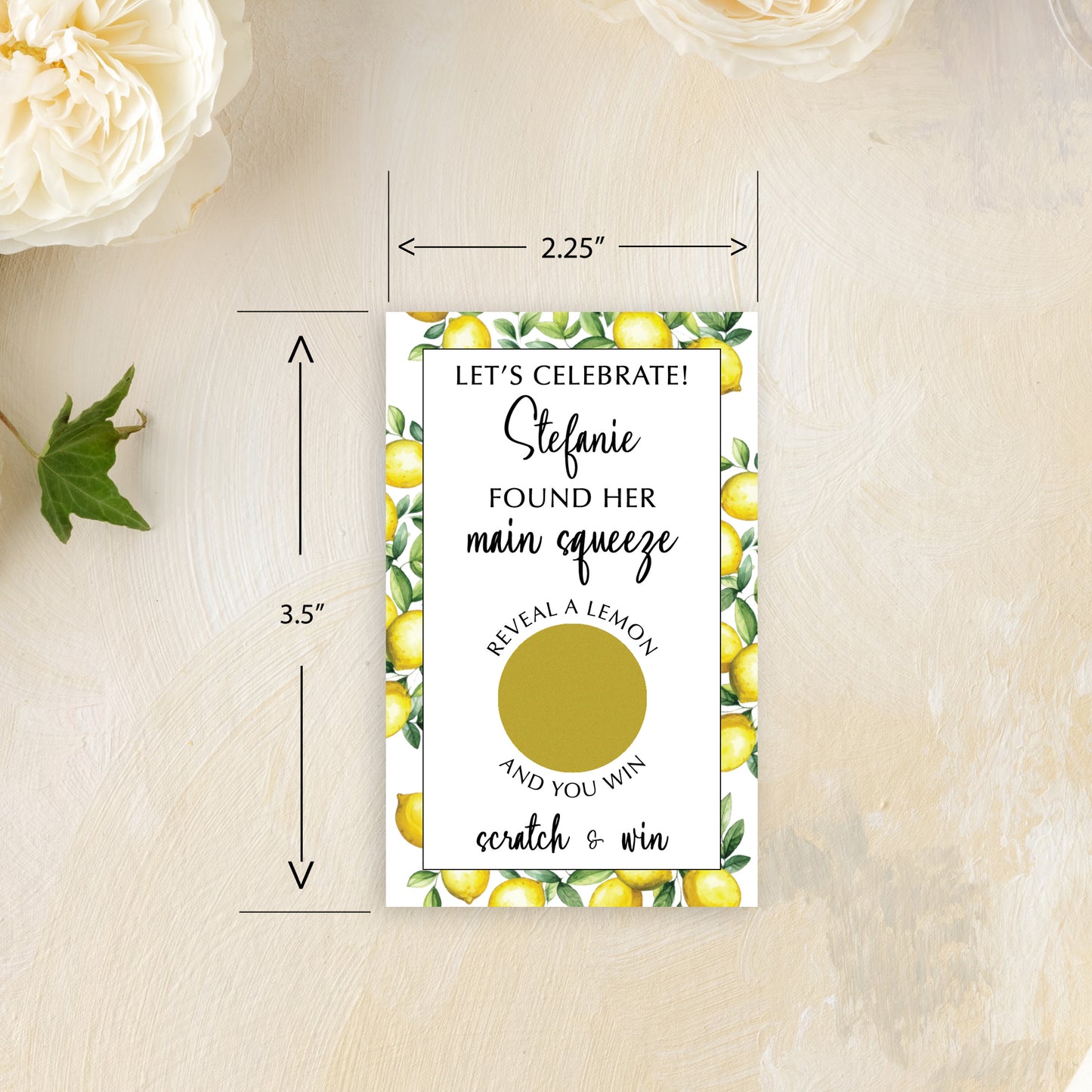 Scratch-Off Bridal Shower Game Cards