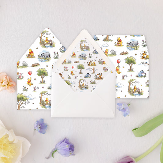 Winnie the Pooh A7 Envelope Liners