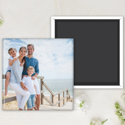 Custom Photo Magnet Button - Set of 4