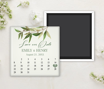 ABIGAIL | Bilingual Vietnamese Wedding Invitation Suite Bundle with 3" Square Photo Magnet Button Option