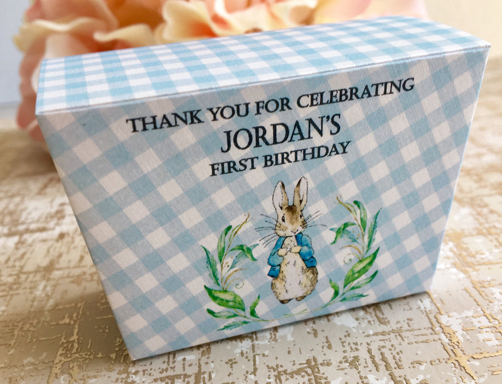 Peter Rabbit Favor Boxes – Bilingual Invitations