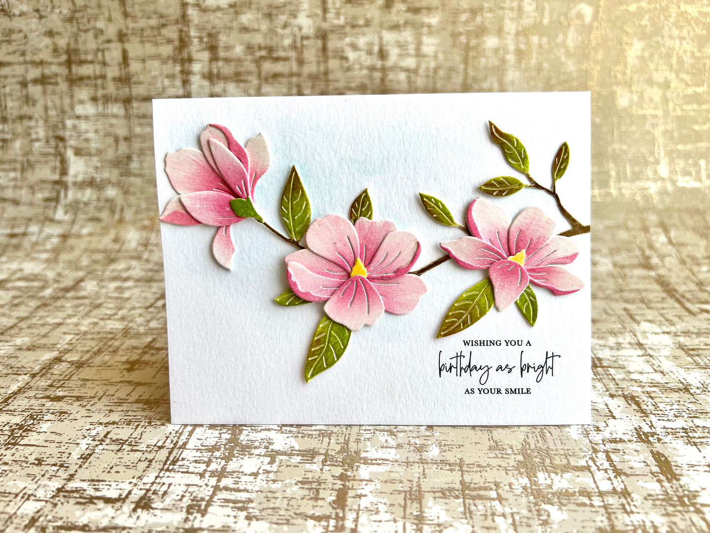 Magnolia Birthday Card