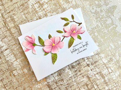 Magnolia Birthday Card