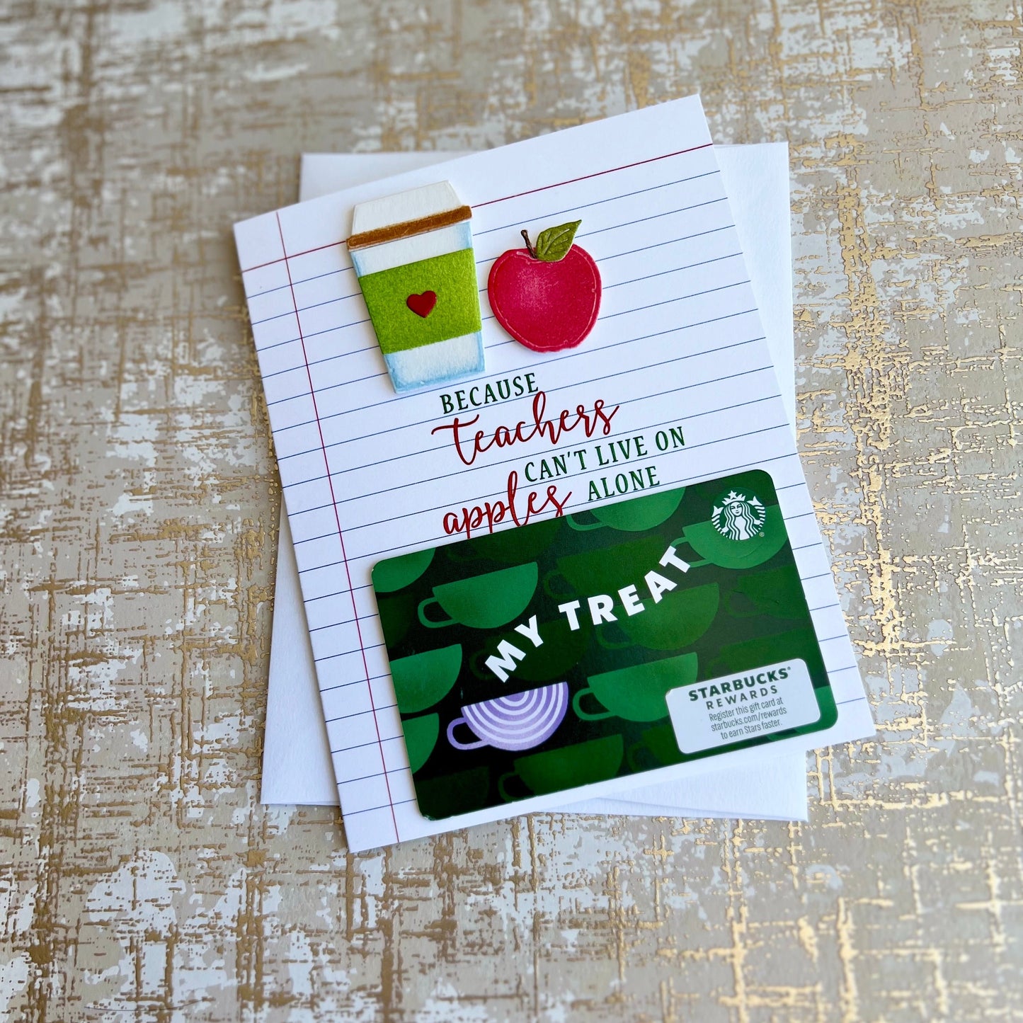 Can't Live On Apples Alone Card