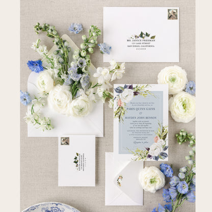 CARMELA (Design 1) | Bilingual Vietnamese Wedding Invitation Suites