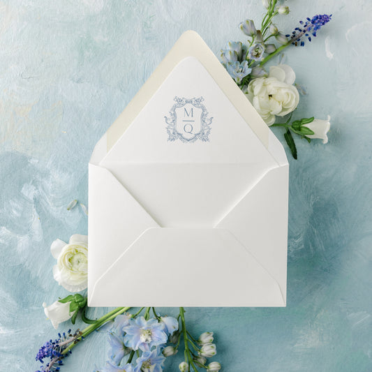 JULIANNE | Monogram Crest Envelope Liner