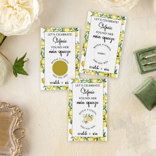 Scratch-Off Bridal Shower Game Cards