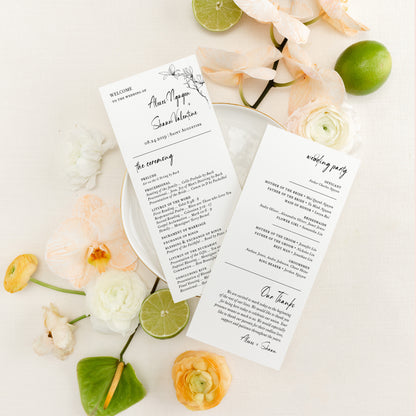 HONORINE | Modern Program Cards