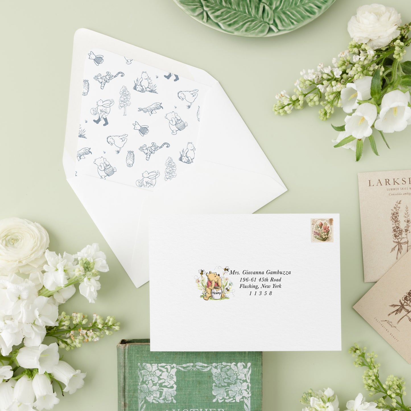 Winnie the Pooh Onesie Shape Baby Shower Invitation