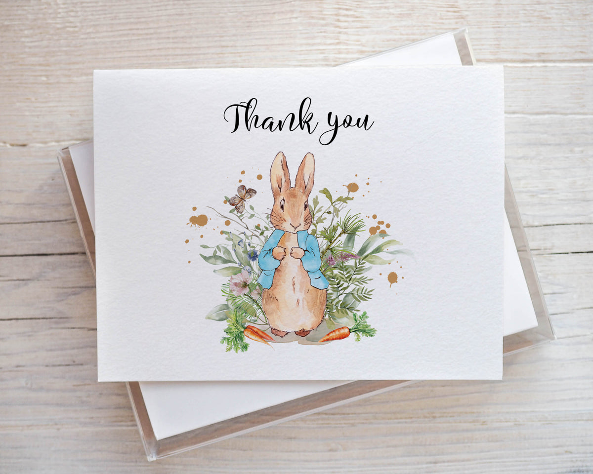 Peter Rabbit Amex Card PETER RABBIT Thank You Cards – Bilingual Invitations