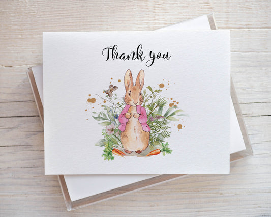 PETER RABBIT Thank You Cards (Pink)