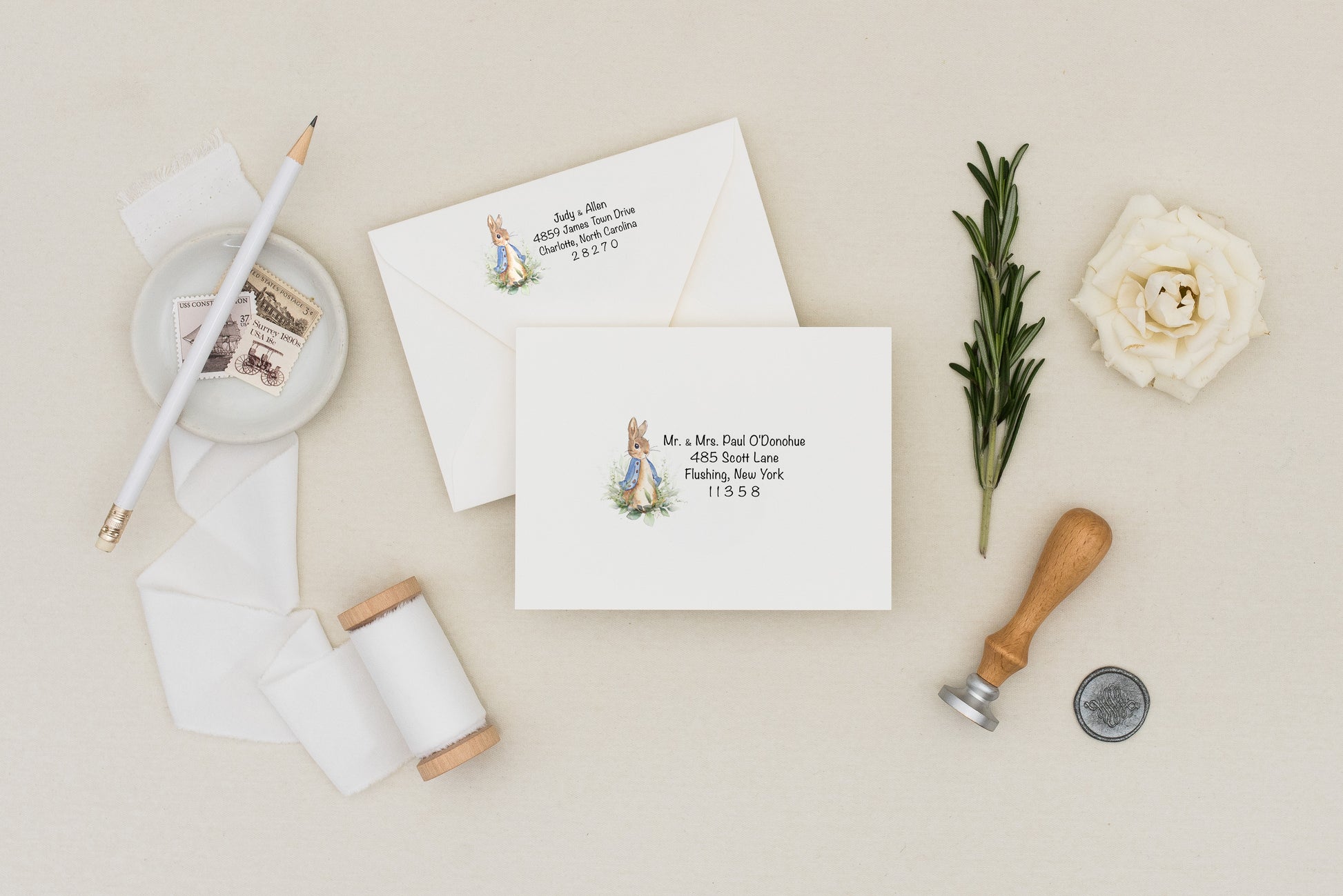 Peter Rabbit – Bilingual Invitations