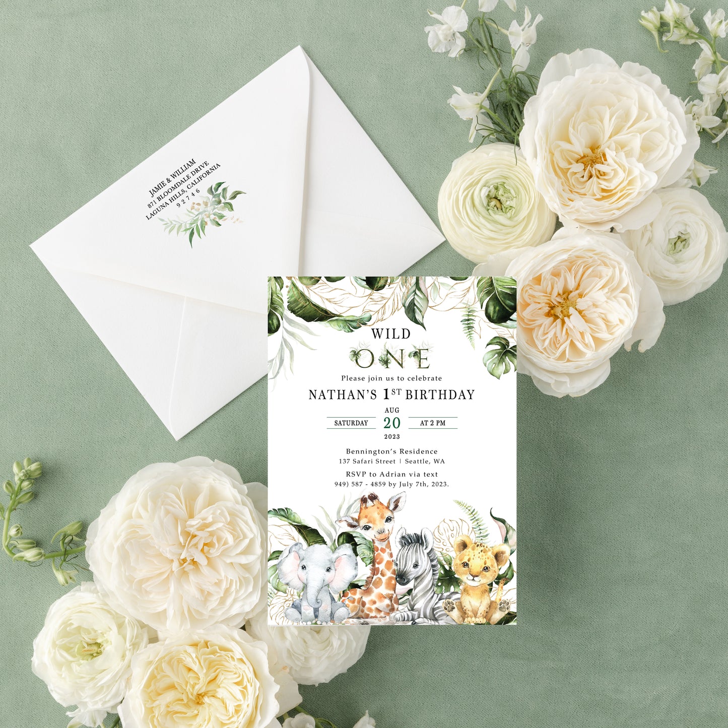 Safari Birthday Invitation