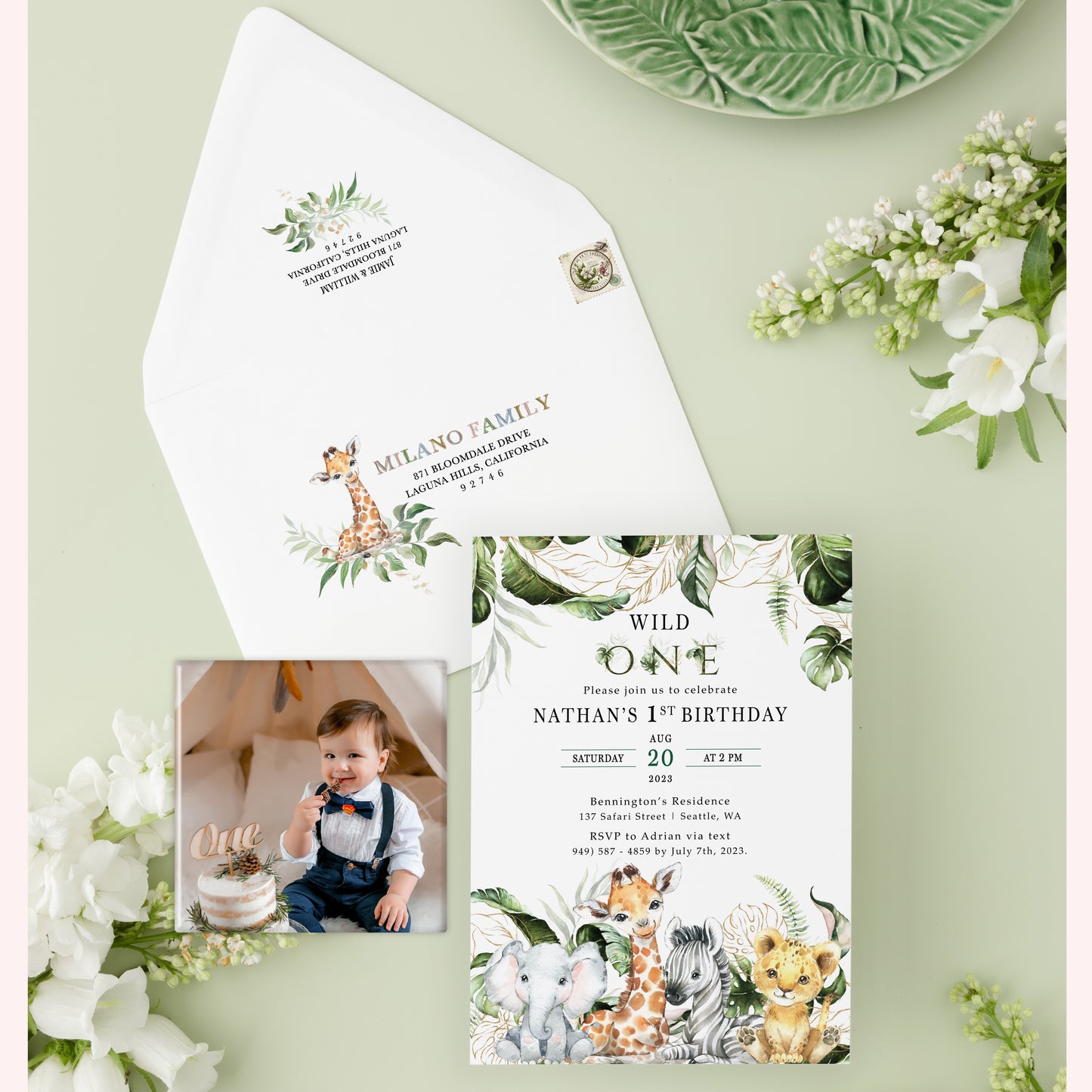 Safari Birthday Invitation