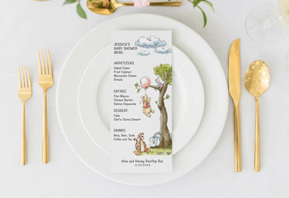 Winnie the Pooh & Friends Menu