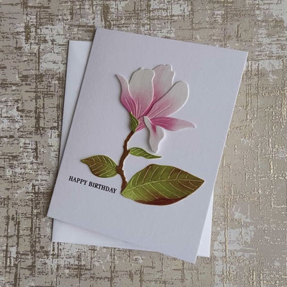 Magnolia Birthday Card