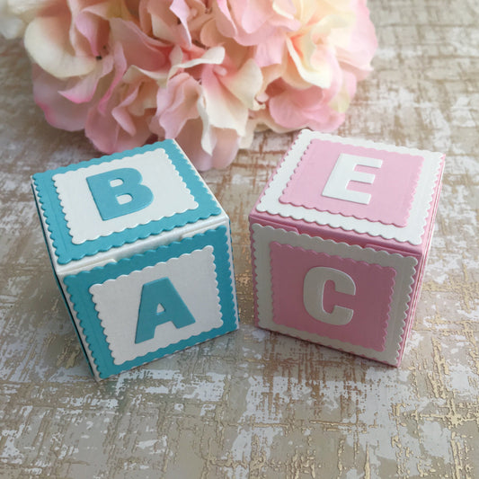 Baby Block Favor Boxes