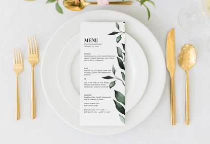 CHARLOTTE | Foliage Menus